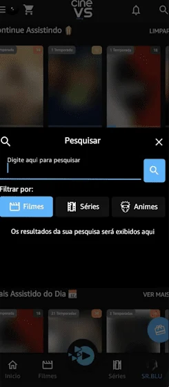 Screenshot Of Cine VS App